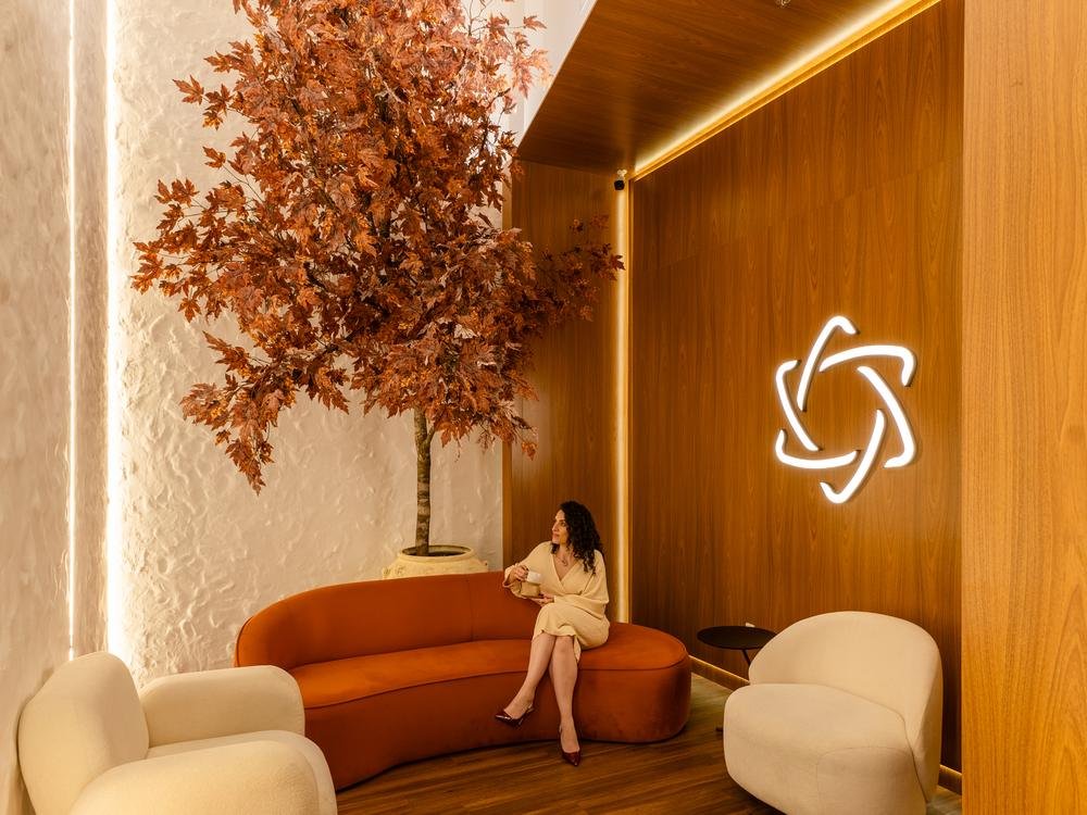 Lounge de espera da Clínica Woitas